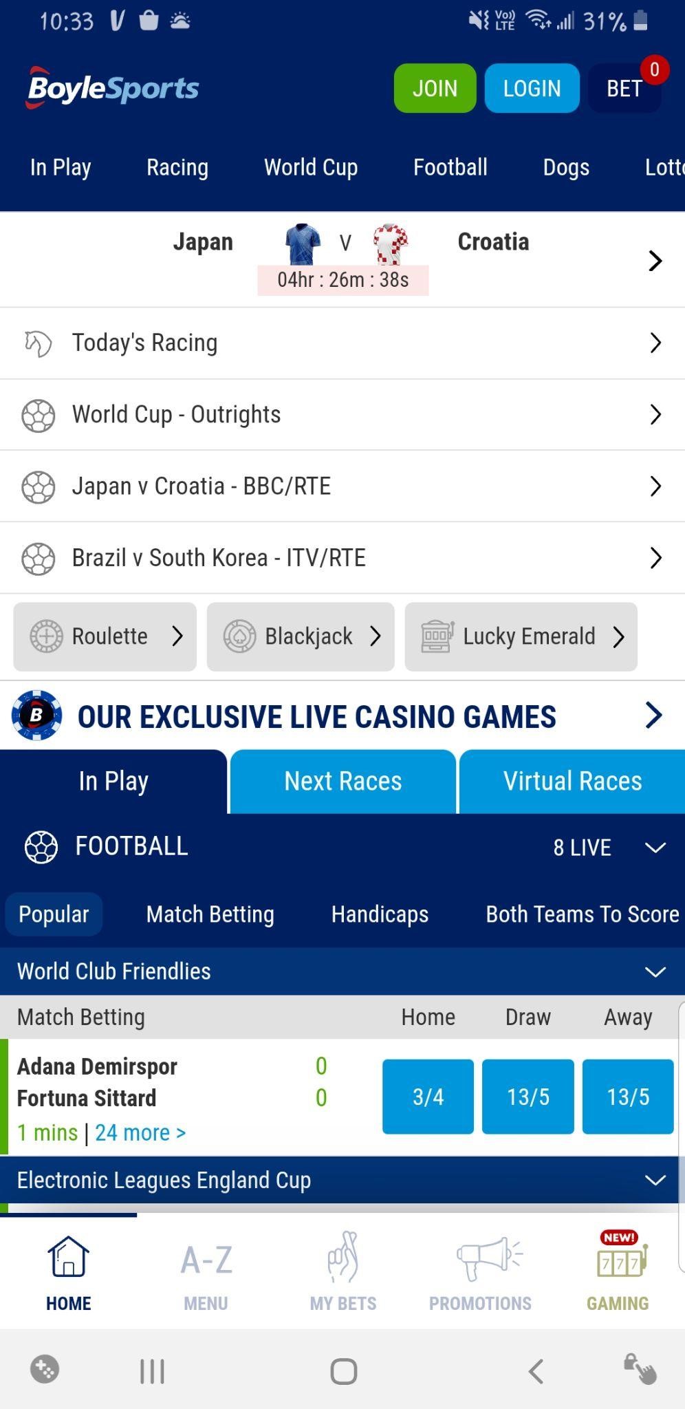 Mobile betting at BoyleSports